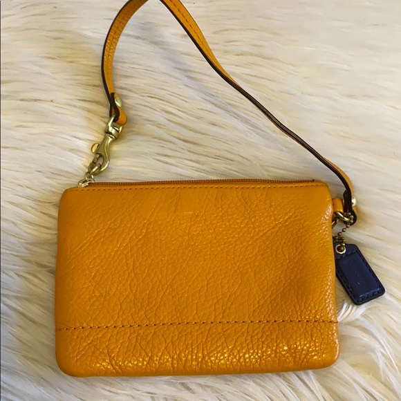 Orange Coach Wristlet - Picture 4 of 4